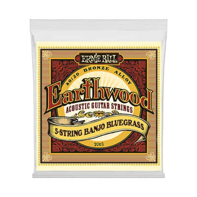Ernie Ball Earthwood 80/20 Bronze Loop End 5 String Banjo Strings (.009 - .020) Bild 1