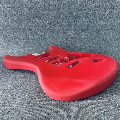 HSS Red Basswood Guitar Strat Style Body image 5