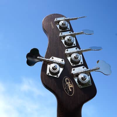 G&L USA Custom Shop Matador-V Monkey Pod 5-String Electric Bass Guitar w/ Black Tolex Case (2025) image 4