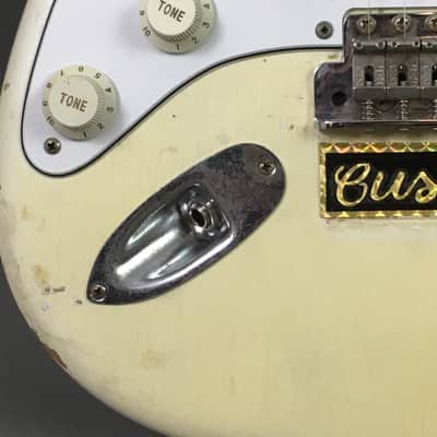 LEFTY! Vintage 1987 Fender ‘67 Strat Olympic White Blonde Custom Aged Nitro USA Swamp Ash Solid Body CTS Pots Blender Relic 6.9 Lb HSC image 17