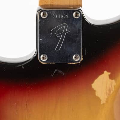 USED 1971 Fender Stratocaster with Rosewood Fretboard - Sunburst image 12