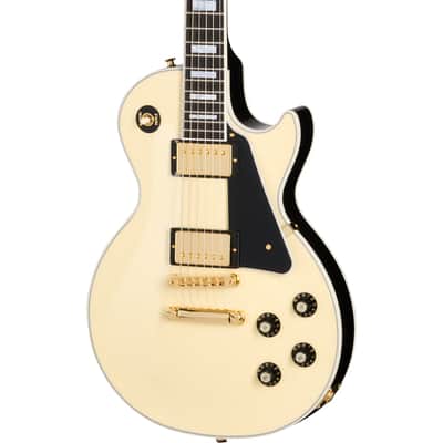 Gibson Les Paul Custom 70s Electric Guitar - Buttercream Top image 1
