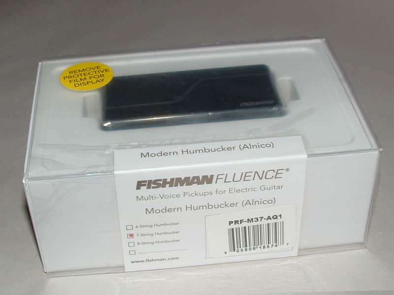 Fishman Fluence PRF-M37-AQ1 7 String Modern Humbucker Alnico 3 Voices (Brushed Black Nickel) image 1