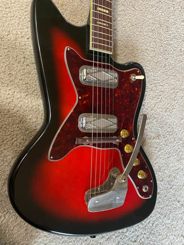 Silvertone 1478 Silhouette 1963 - 1966 Red Burst