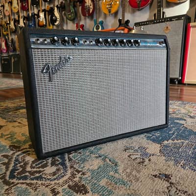 1974 Fender Silverface Deluxe Reverb Tube Combo Amp image 2