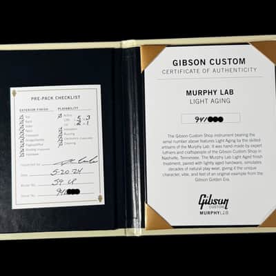 2024 Gibson Les Paul '59 Custom Shop Dealer Select Chambered Murphy Lab Light Aged ~ Lemon Burst ~ ONLY 7 LBS!! image 9