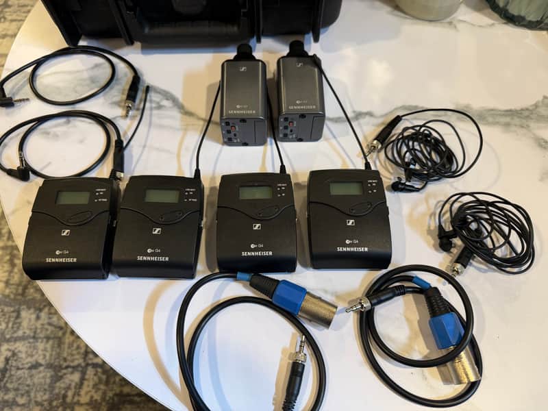 Sennheiser EW 100 ENG G4 Combo Wireless Microphone System (A1-Band: 470-516 MHz) 2010s - Black image 1