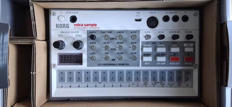Korg Volca Sample 2 Digital Sample Sequencer 2020 - White image 1
