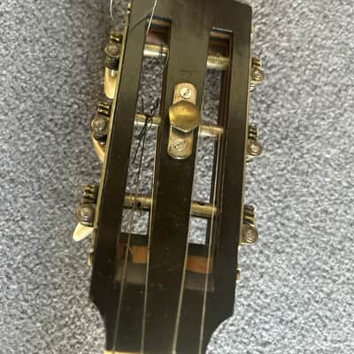 Unbranded vintage zither banjo - possibly W. Tremlett - with vintage leather case image 2