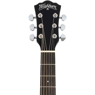 Washburn Deep Forest Ebony ACE Acoustic-Electric Guitar Natural Matte (B-Stock) image 5