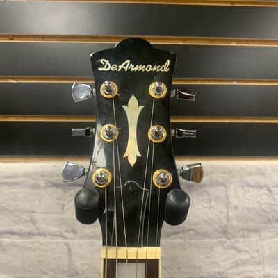 DeArmond M77 Les Paul Style Wine Red Electric Guitar image 4