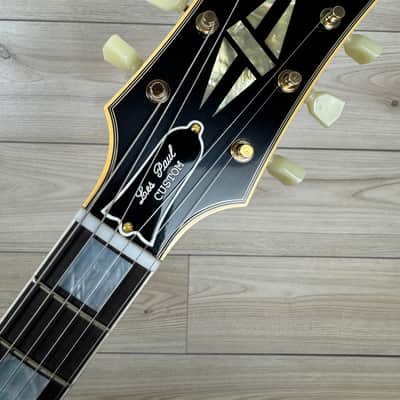 Gibson Custom 1957 Les Paul Custom Reissue VOS - Ebony 3-Pickup #222 image 9