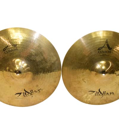 Zildjian A Custom 14" Hi-Hat Cymbals (Pair) image 1