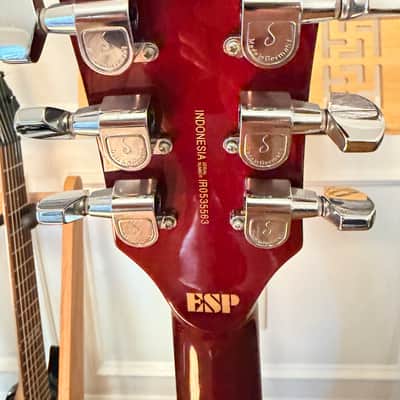 ESP LTD EC-100 QM 2003 - 2006 - See Thru Black Cherry image 10