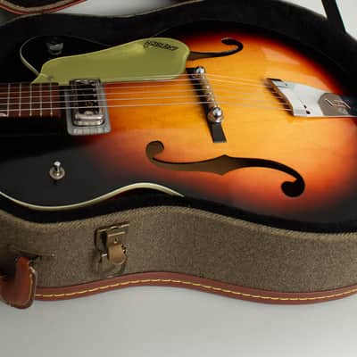 Gretsch PX 6124 Single Anniversary Arch Top Hollow Body Electric Guitar (1960), ser. #38751, hard shell case. image 12