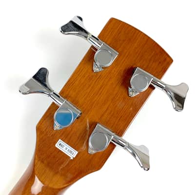 Regal Round Neck Acoustic Resonator Bass 4 string. Honeyburst image 5