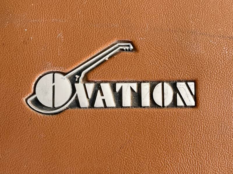 Vintage 1970's Ovation Deep Bowl Acoustic Guitar Case Round Back Brown USA - No Guitar CASE ONLY image 1