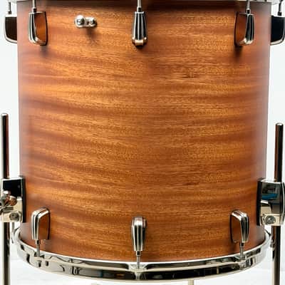 Slingerland Radio King Prototype drum set Satin Mahogany. 13/16/22/6.5 image 19