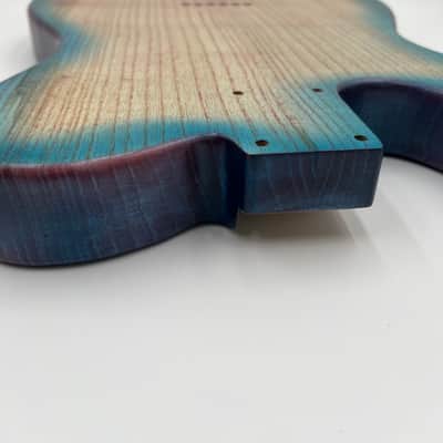 Warmtone Custom Guitars Telecaster “Mermaids Beach” Guitar Body 2 Piece Swamp Ash image 12