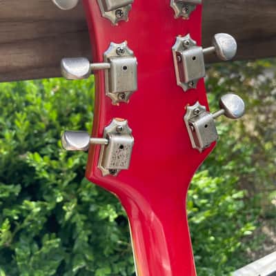 Vintage '60s Kustom K-200 trans red w/OHSC image 6