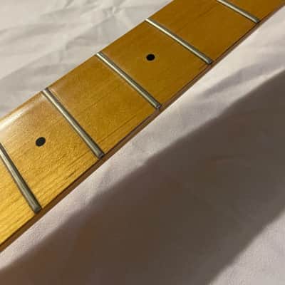 Vantage 24 Fret Electric Guitar Neck MIK Korea 1990s Maple image 5