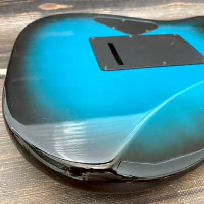 1984 FERNANDES FST-115 HH Stratocaster Type Alder Body Blue Black Sunburst Japan image 17