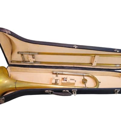 Vintage Slider Trombone Orpheus Kyiv Ukraine USSR Pink brass 1982 #54 image 2