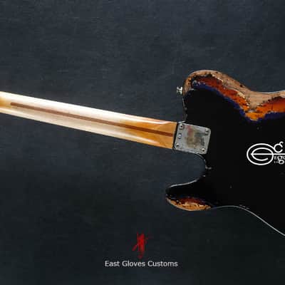 Fender Telecaster Midnight Blue/Sunburst Heavy Aged Relic by East Gloves Customs image 18
