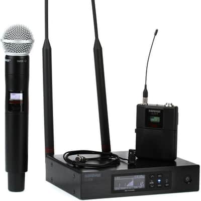 Shure QLXD124/85 Combo Wireless Handheld and Lavalier Microphone System - J50A Band image 2