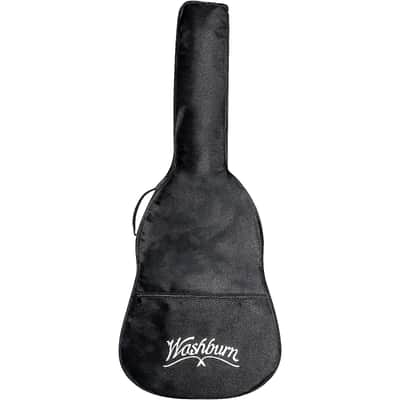 Washburn WD100DLBK Apprentice Dreadnought Mahogany Top & Neck 6-String Acoustic Guitar w/Gig Bag image 4