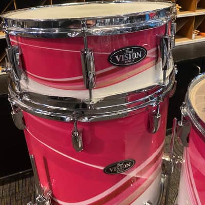 Pearl Vision Birch 5 Piece Shell Pack - White/Pink Swirl image 8