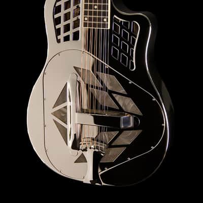 National Reso-Phonic Style 1 Brass Bodied Cutaway Tricone 2023 Mirror Nickel image 1