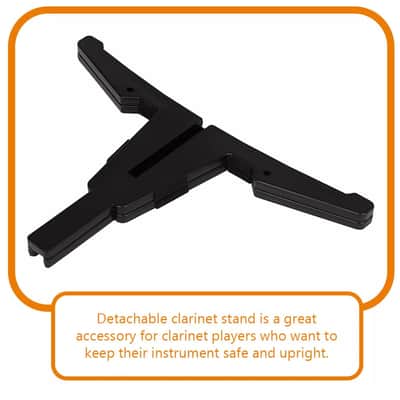 Clarinet Stand – 4-Leg Portable and Detachable Instrument Holder for Clarinet, Flute, and More image 2