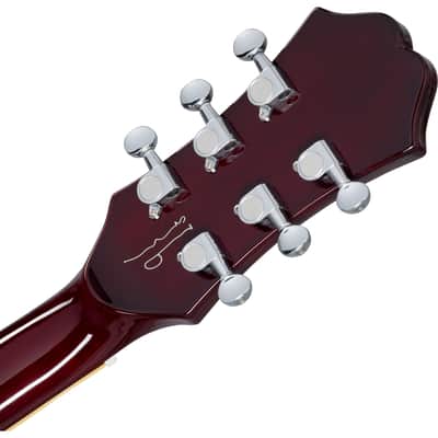 Epiphone Noel Gallagher Riviera Semi-Hollow Electric Guitar - Dark Wine Red image 6