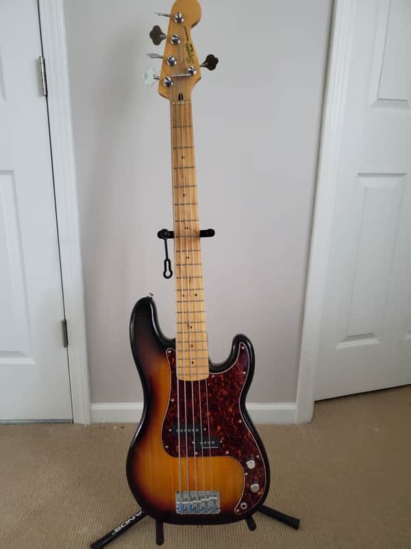 Squier Vintage Modified Precision Bass V | Reverb