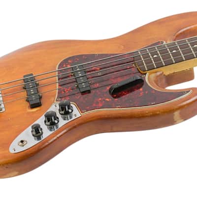 1964 Fender Jazz Bass Refin Natural w/Brazilian Fingerboard #L28172 image 2