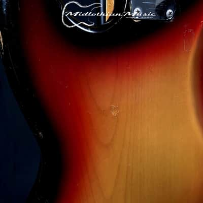 Fender 1966 Vintage USA 4-String Jazz Bass - Sunburst Gloss Finish w/Case USED image 14