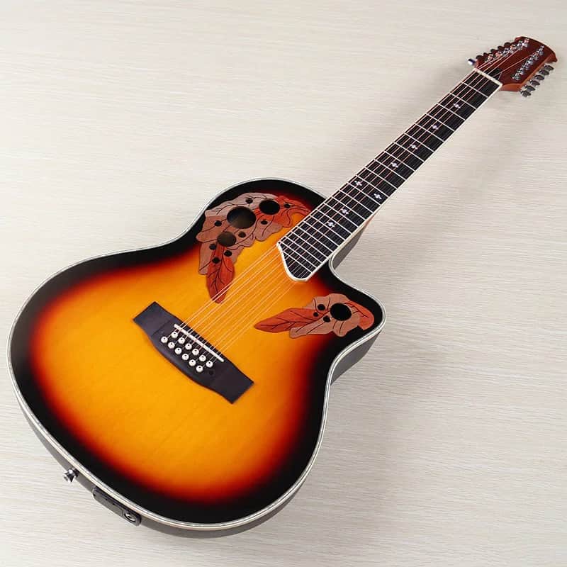 12 String Electric Acoustic Guitar, Laminated Spruce Top Body, Okoume Neck, 23 Frets Fingerboard image 1