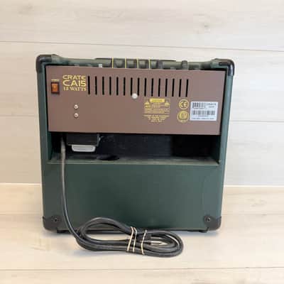Crate CA15 Acoustic Amplifier 15W Dual Channel with Reverb late ’90s / early 2000s - Green Tolex image 8