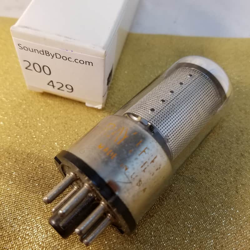 Tung-Sol ONE (1) 6SJ7GT Pentode tNOS AT1000 Mesh Plate TESTED Vacuum Tube Audio 1938-1959 image 1