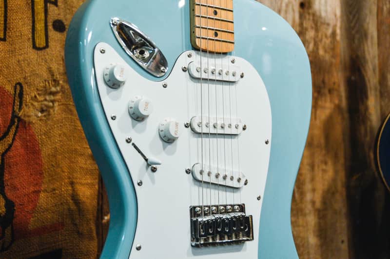 Dewey Decibel FlipOut Guitar Blue | Reverb
