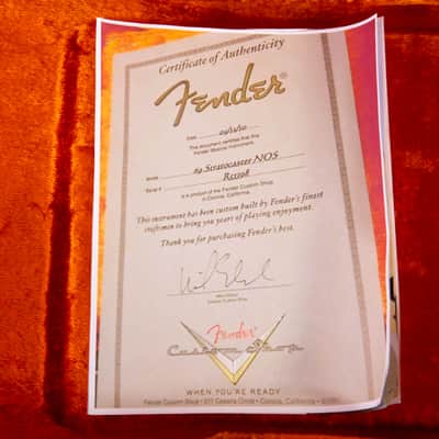 Custom Shop 1969 '69 Stratocaster Reverse Headstock NOS 2010 - White image 20