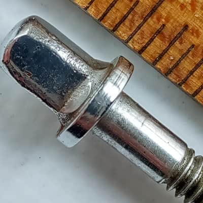 Leedy&Ludwig 1 7/16" Chrome 12-24 Thin-Head T-Rod Snare/Tom Drum Tension Vintage image 2
