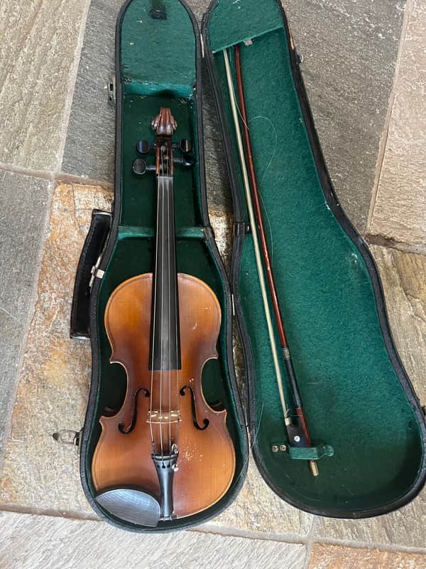 German Violin, 1/4 size.  with case and bow. For 4-7 years old image 1