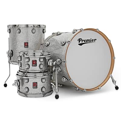 Premier Genista Maple Series 22" Four-Piece Shell Pack Silver Sparkle PGM22-4SPSSX image 3
