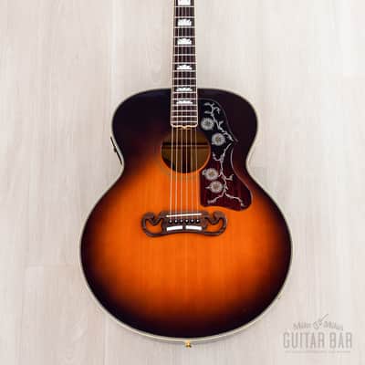 1992 Orville by Gibson J-200 Jumbo Acoustic Electric Guitar Sunburst w/ Case image 2