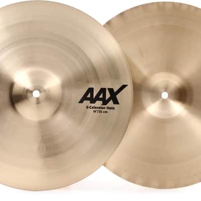 Sabian 14 inch AAX X-Celerator Hi-hat Cymbals image 1
