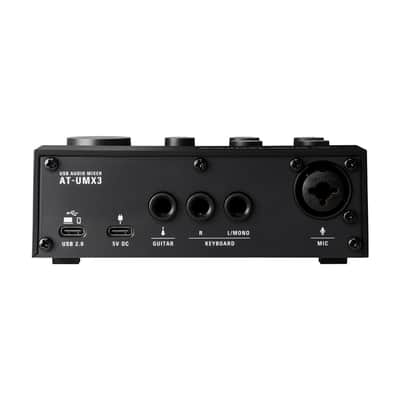 Audio-Technica AT-UMX3 Livestreaming USB Audio Mixer (Black) image 3