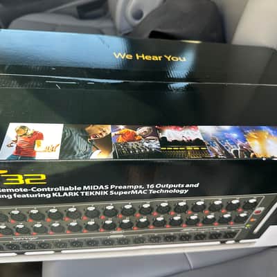Behringer S32 Digital Snake IO Box 32 Preamps 16 Outputs 2015 - Present - Black image 1