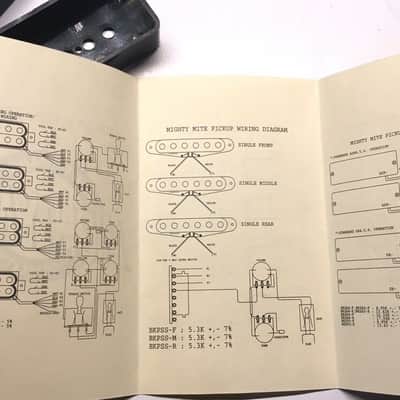 2 Mighty Mite P90 Black Guitar Pickup Cover & Benson Cover Vintage NOS Relic Wiring Diagrams Manual image 7